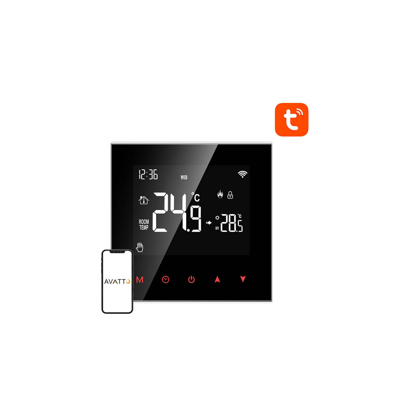 Smart thermostat Avatto WT100 water heater 3A Wi-Fi TUYA