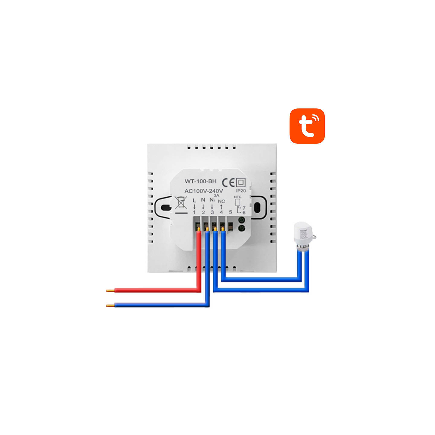 Avatto ZWT100 smart thermostat 3A ZigBee water heater TUYA