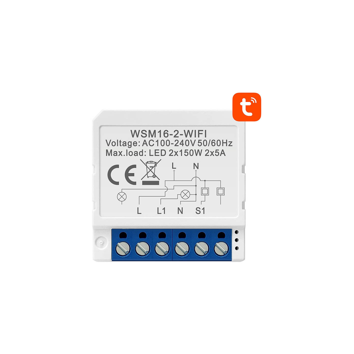 Smart Switch Module WiFi Avatto WSM16-W2 TUYA