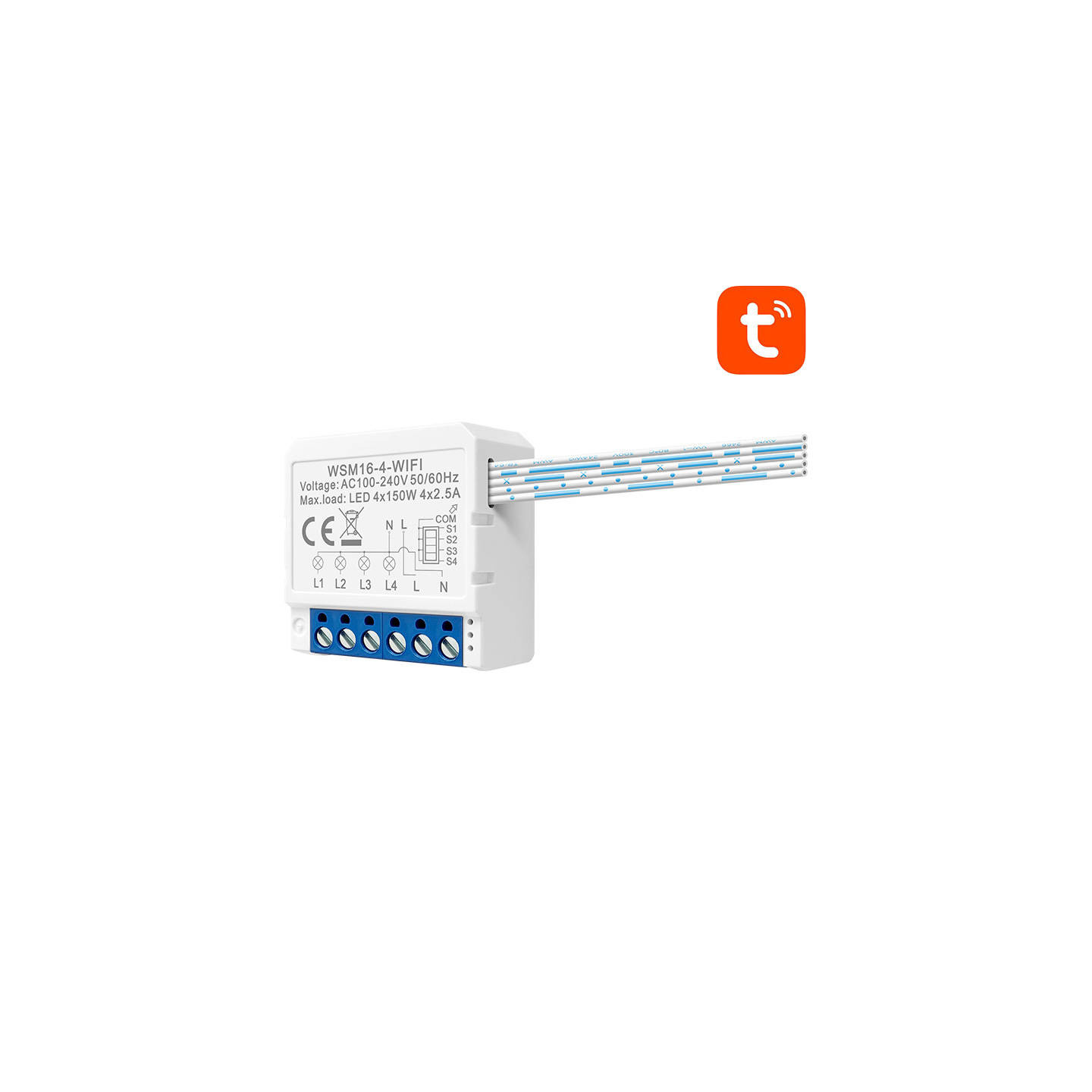 Smart Switch Module WiFi Avatto WSM16-W4 TUYA