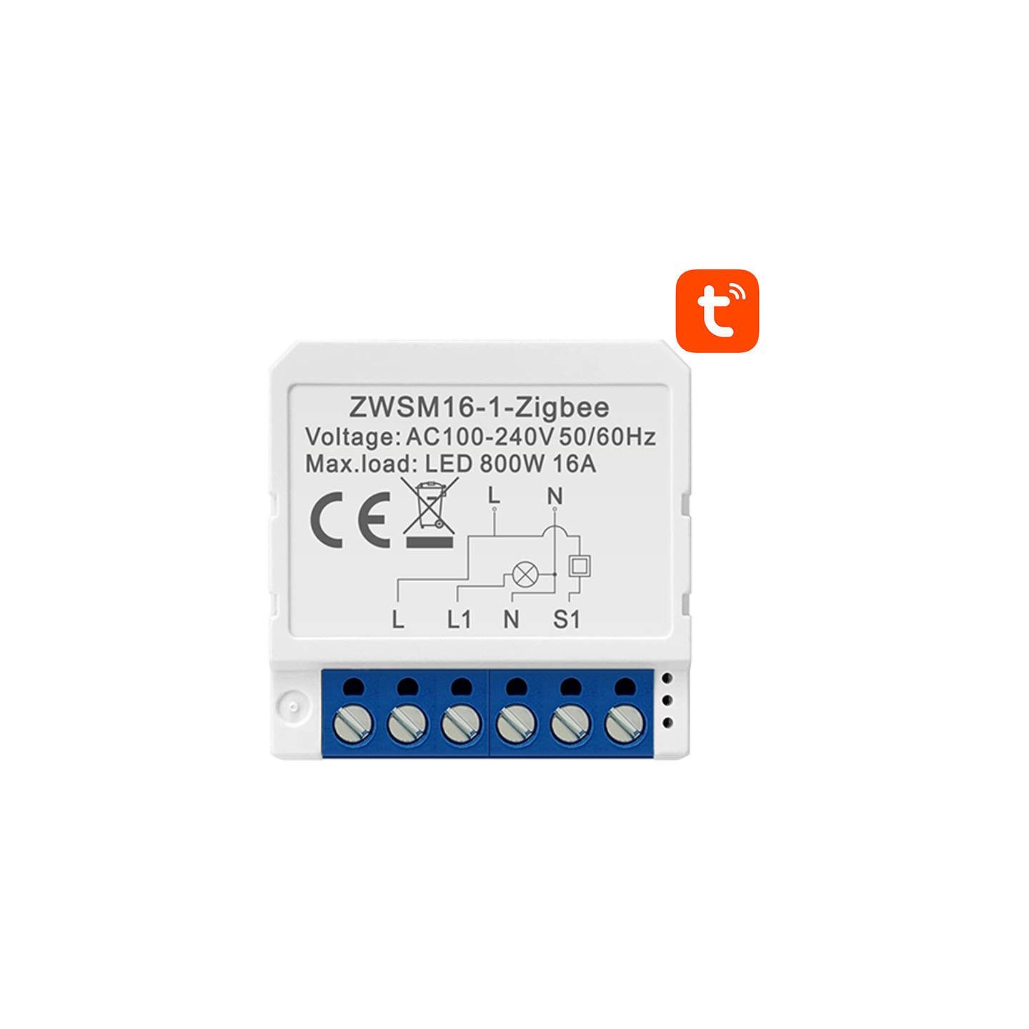 Smart Switch Module ZigBee Avatto ZWSM16-W1 TUYA