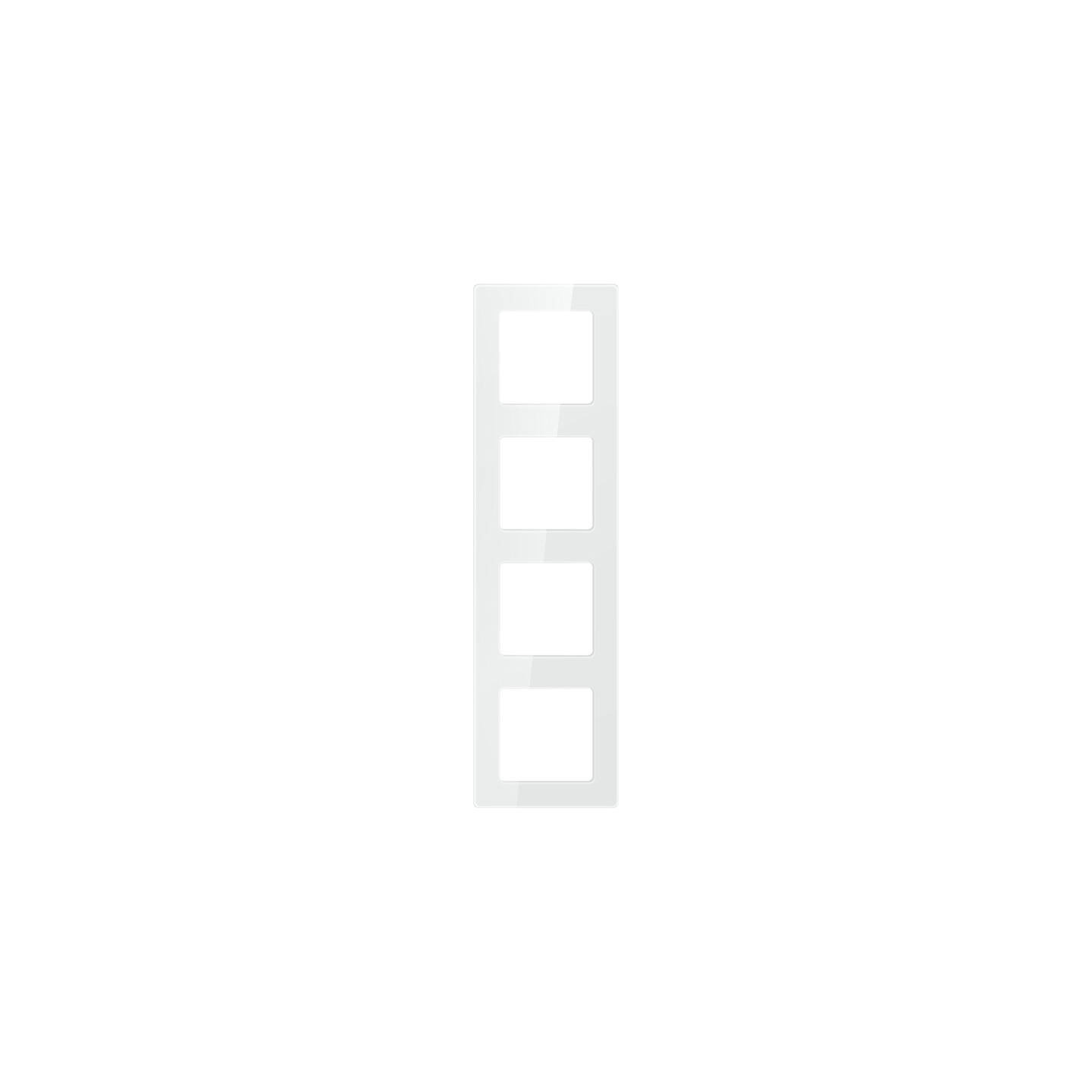 Quadruple frame socket Avatto N-TS10-Frame-W4 (white)