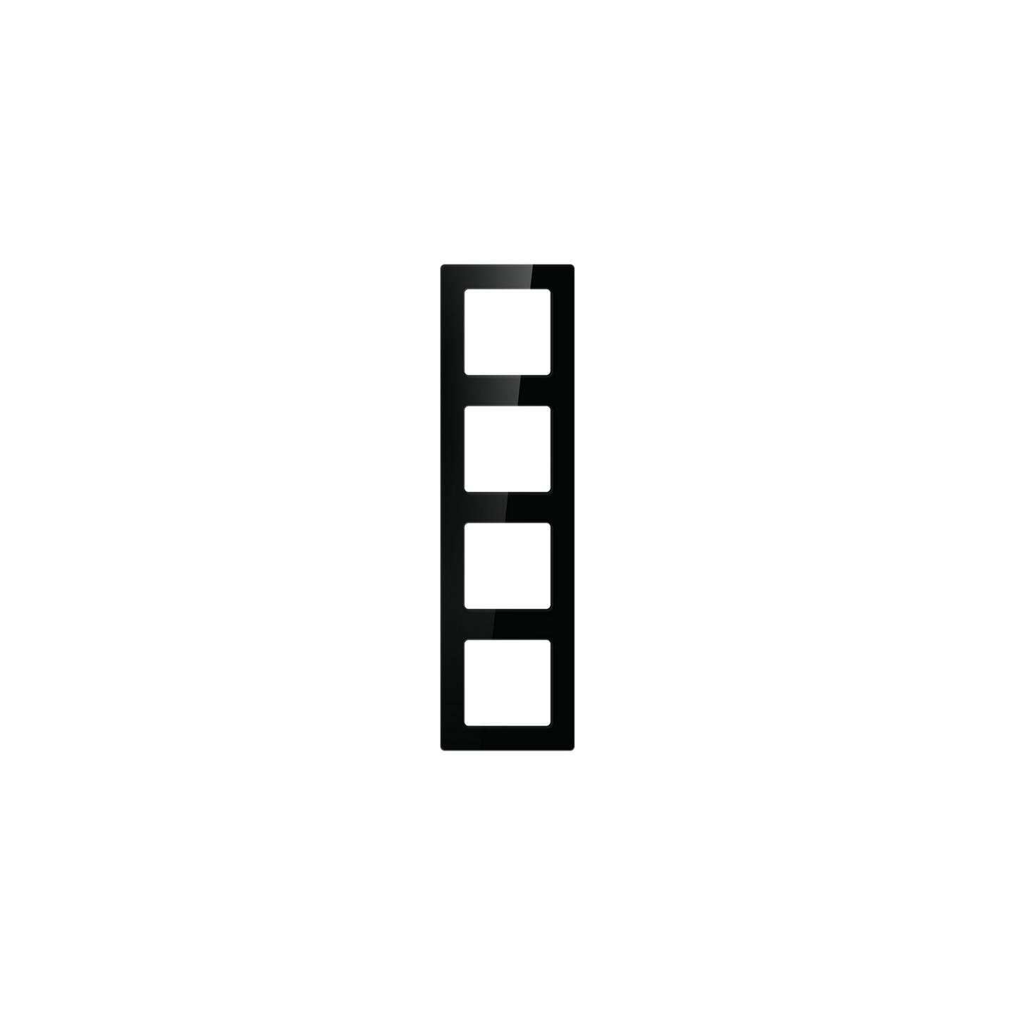 Quadruple frame socket Avatto N-TS10-Frame-B4 (black)