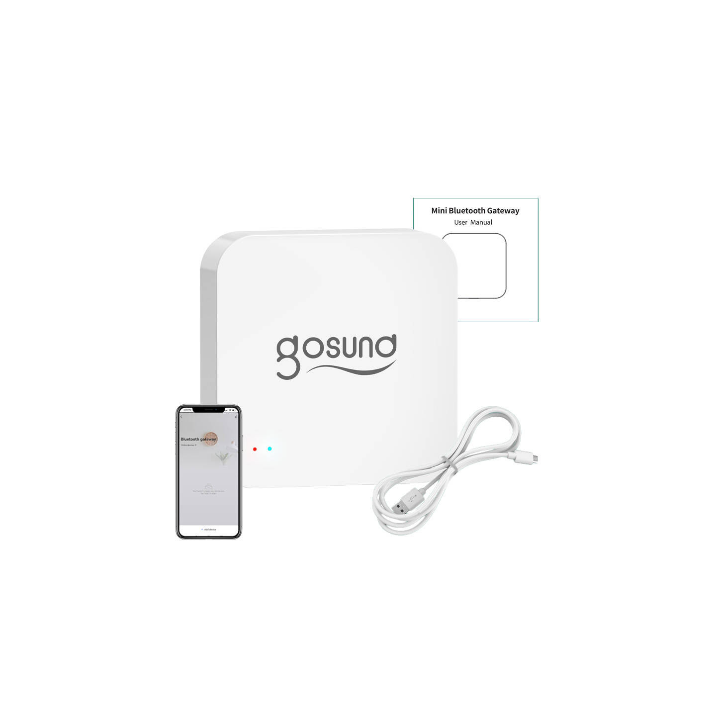 Smart Bluetooth BLE, WiFi Mesh Gateway with Alarm Gosund G2 Tuya