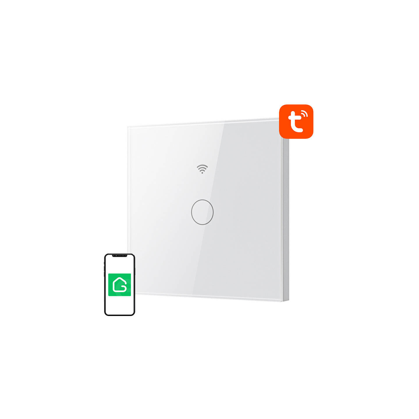 Smart Touch WiFi Light Switch Gosund SLS1 Single (optional N) Tuya