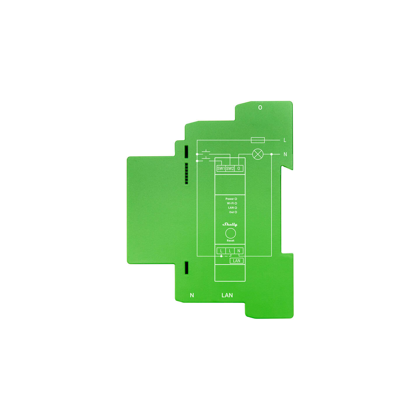 Shelly Pro Dimmer 1 DIN Rail Smart Switch, 1-channel