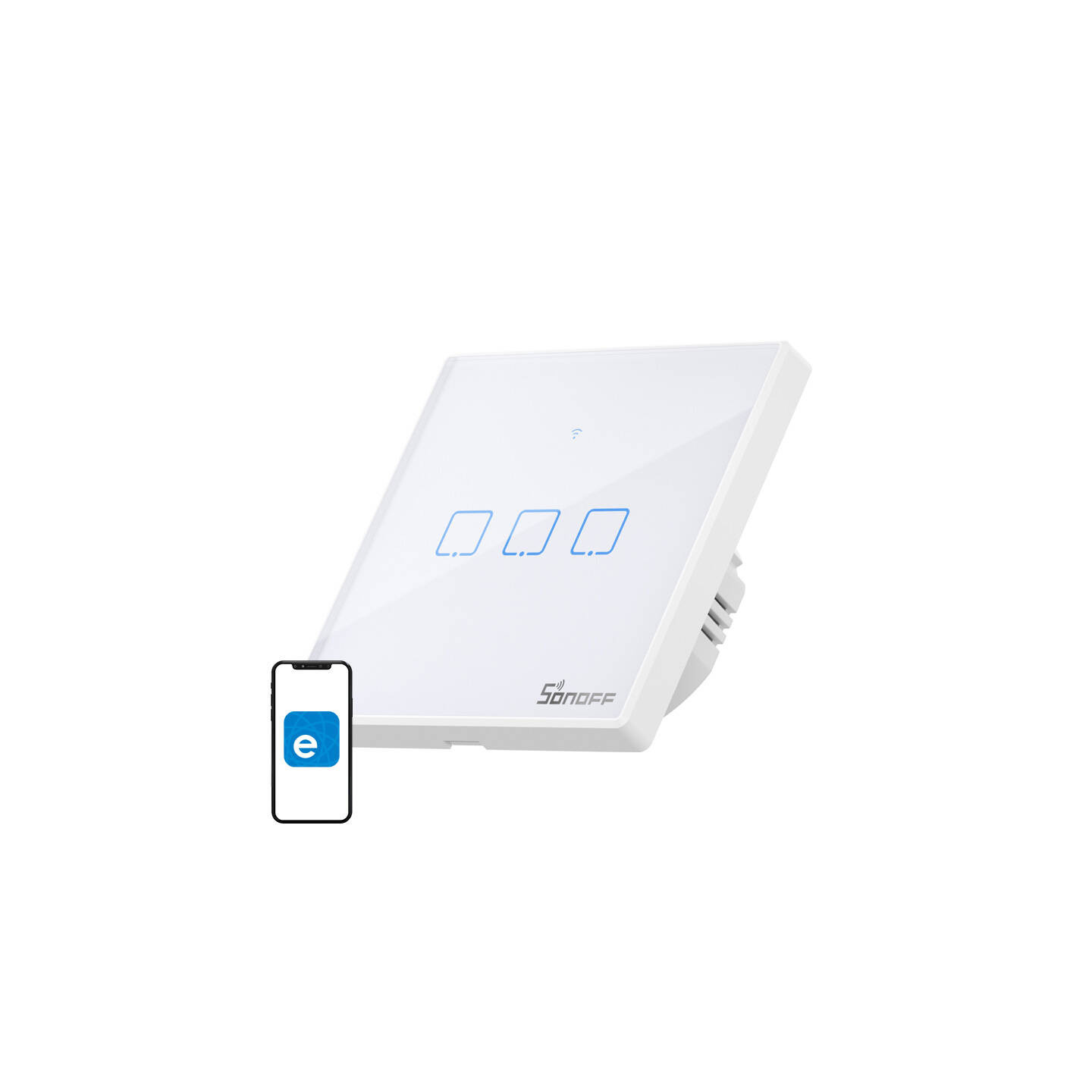 Smart Switch WiFi + RF 433 Sonoff T2 EU TX (3-channel) updated