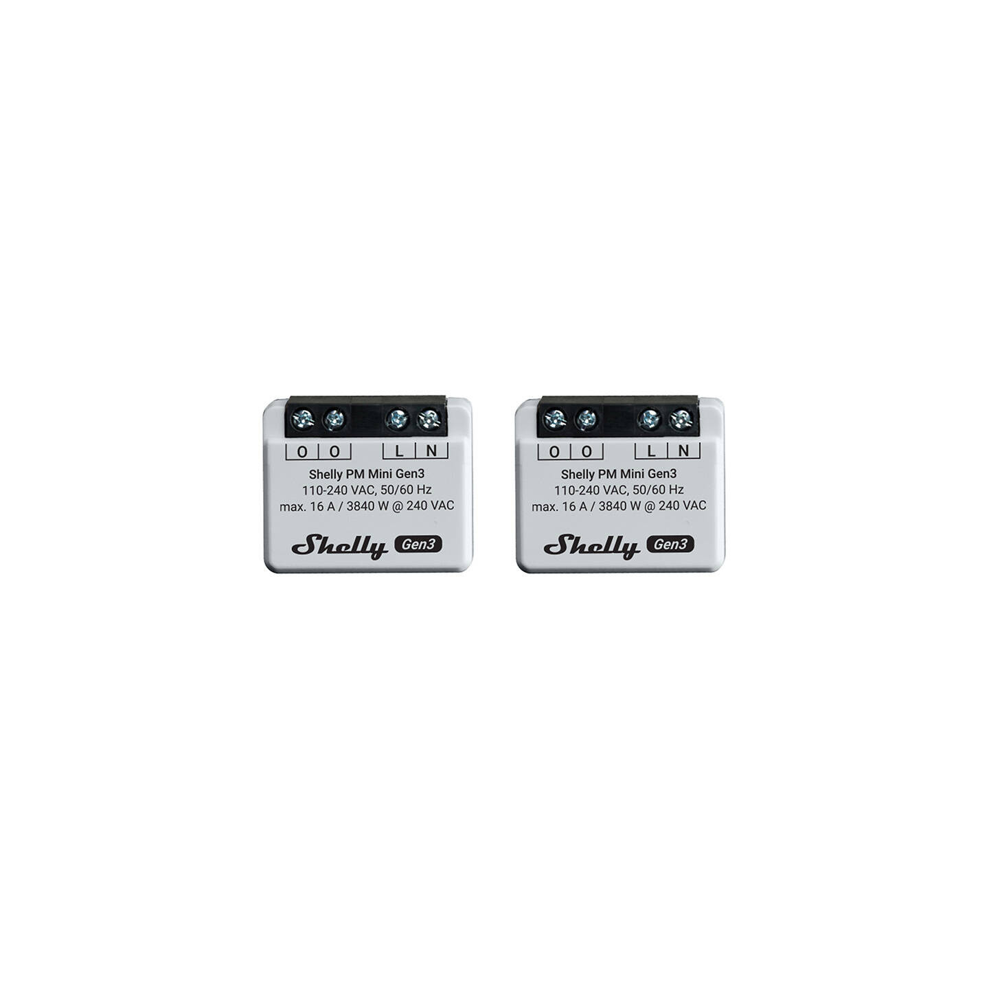 Shelly PM Mini Gen3 Set of 2 Controllers, WiFi/Bluetooth