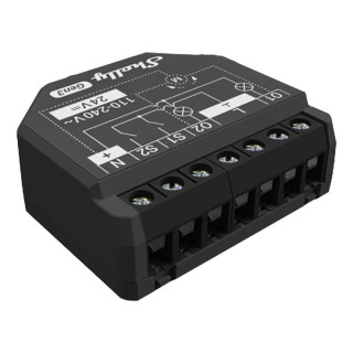 Shelly 2PM Gen3 2-channel Controller, WiFi/Bluetooth (energy measurement)