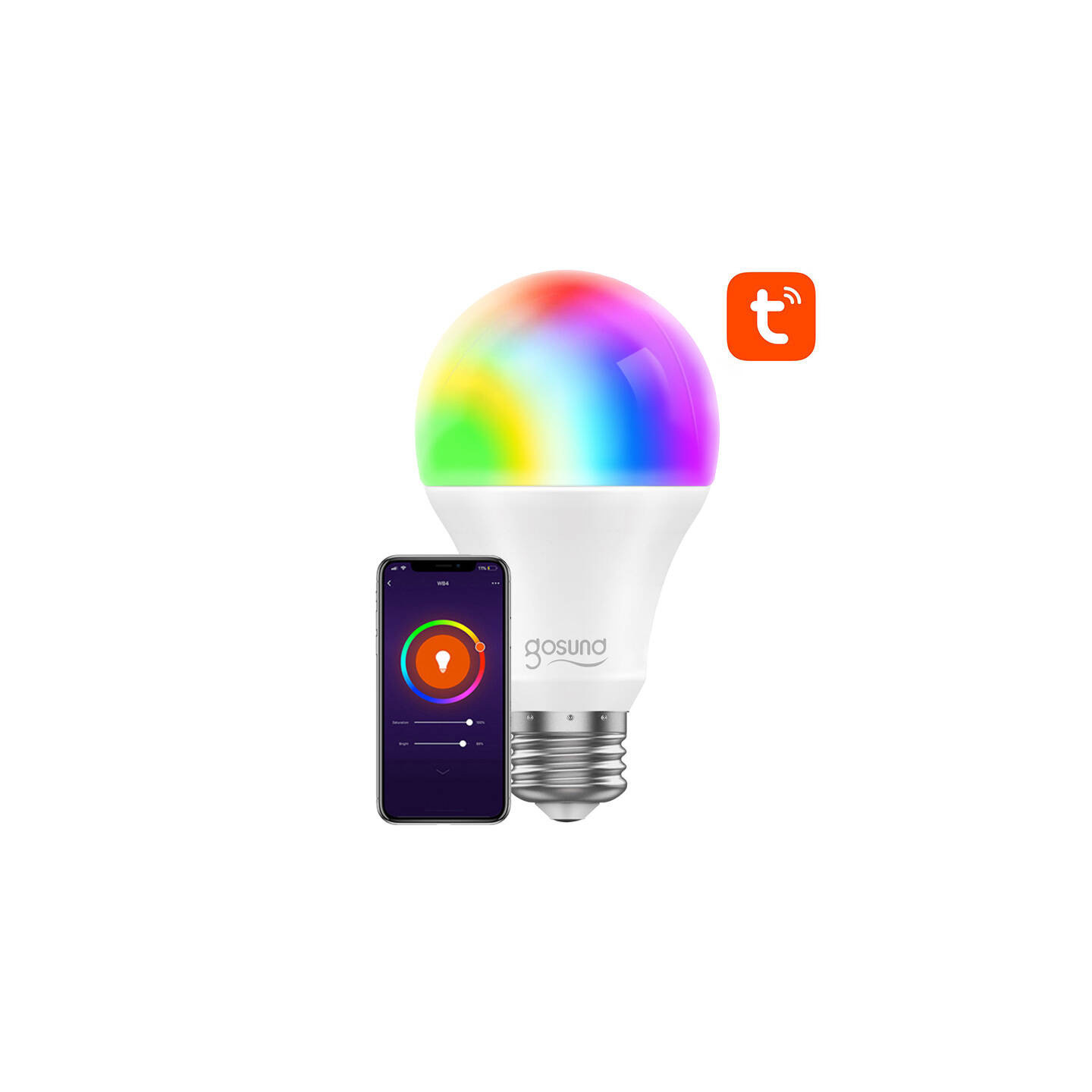 RGB Gosund WB4 8W 800lm Tuya smart LED bulb