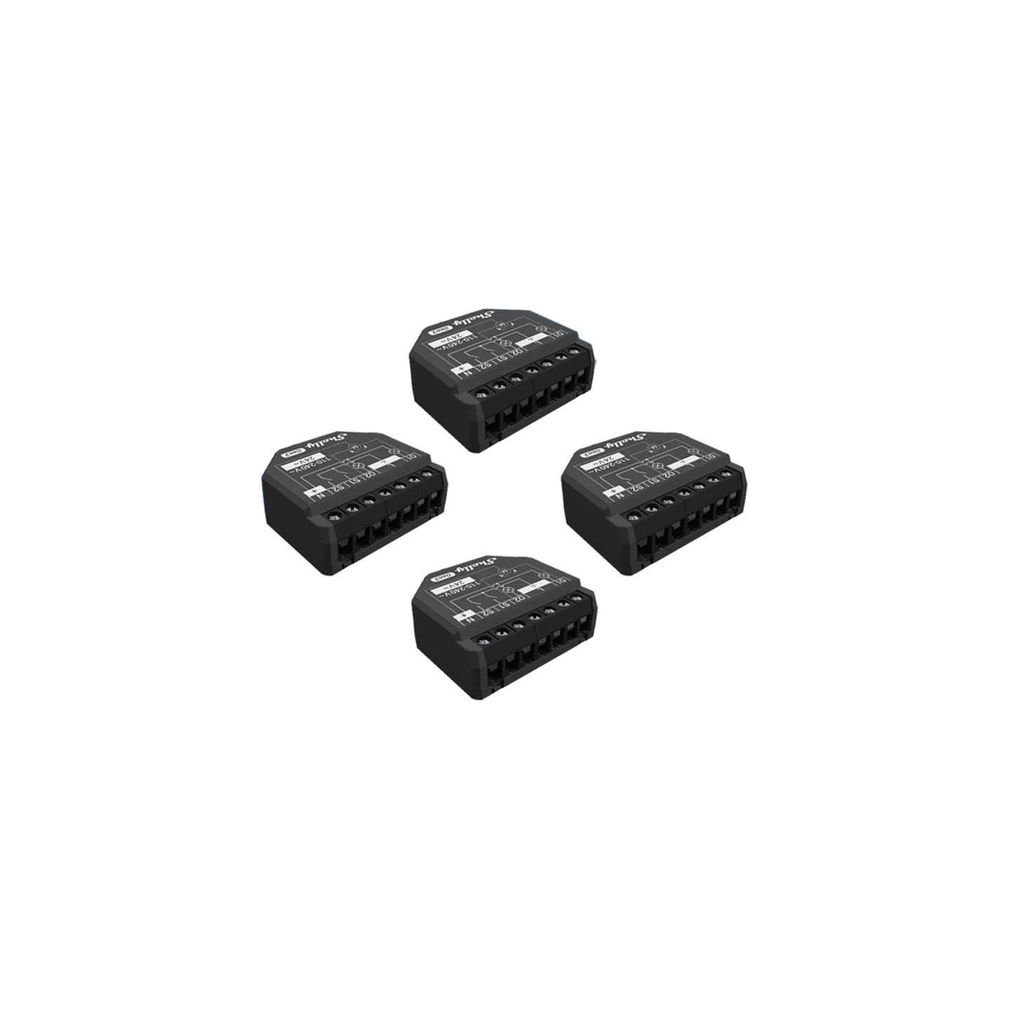 Shelly 2PM Gen3 Set of 4 Controller WiFi/Bluetooth