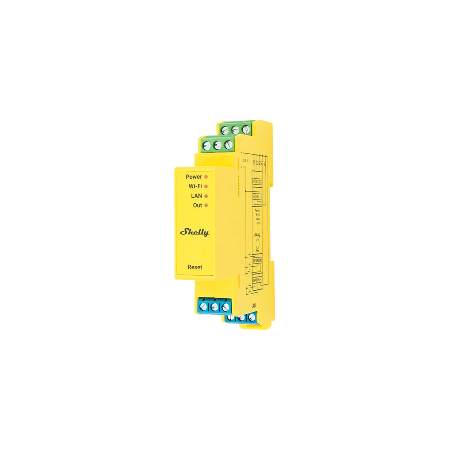 Shelly RGBWW Pro WiFi 5-Channel DIN Rail Lighting Controller