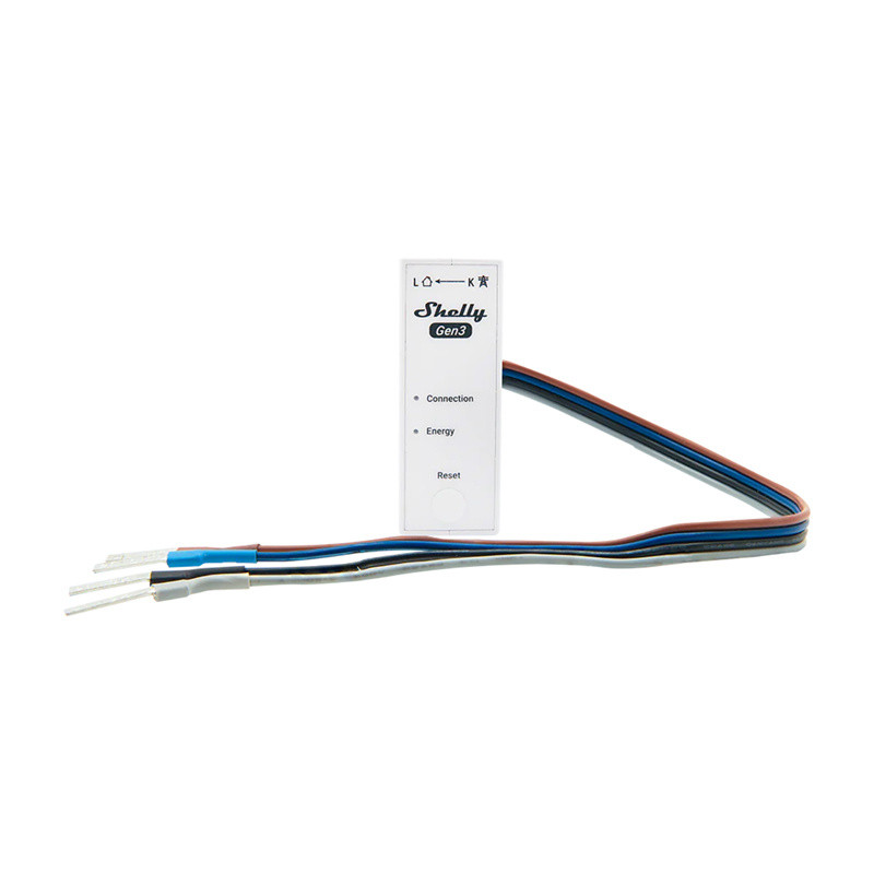 Shelly 3EM-63W Gen3 1/3-channel WiFi energy meter (wired model)