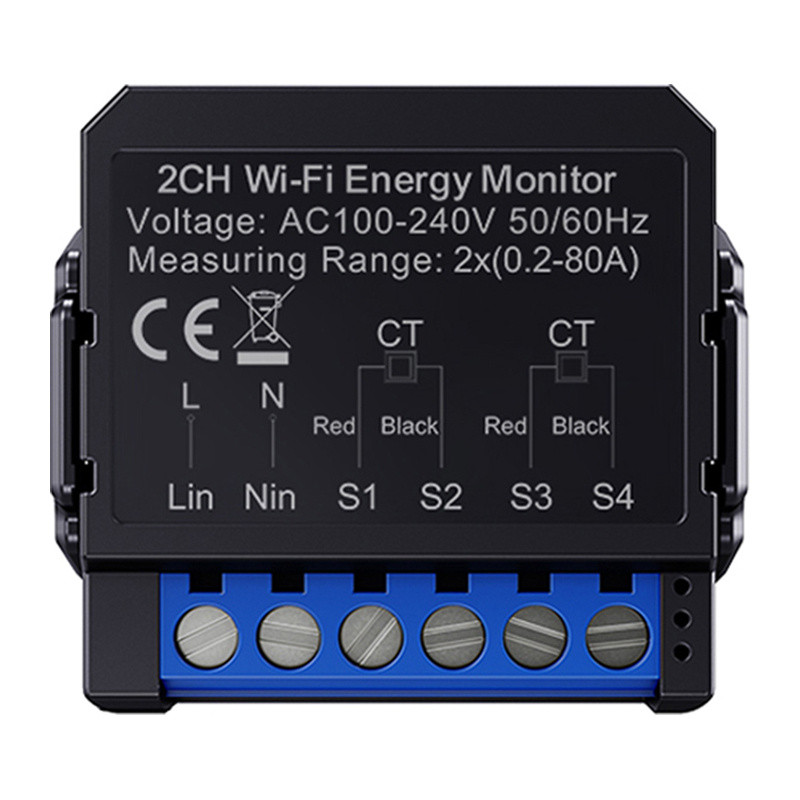 Avatto WiFi WPM16-2 smart bi-directional energy meter