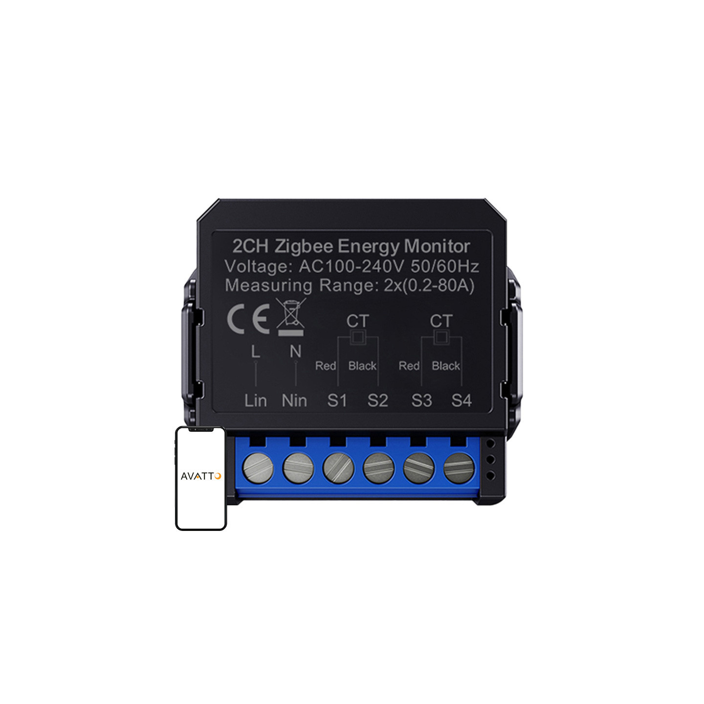 Avatto ZigBee smart bi-directional energy meter ZWPM16-2