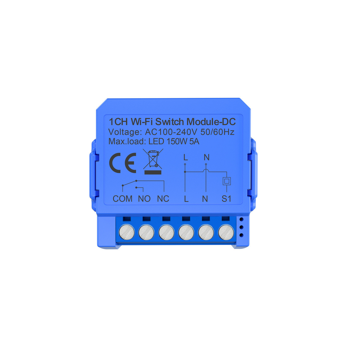 1-channel WiFi switch module with voltage-free contact Avatto WSM16-DC32V-1
