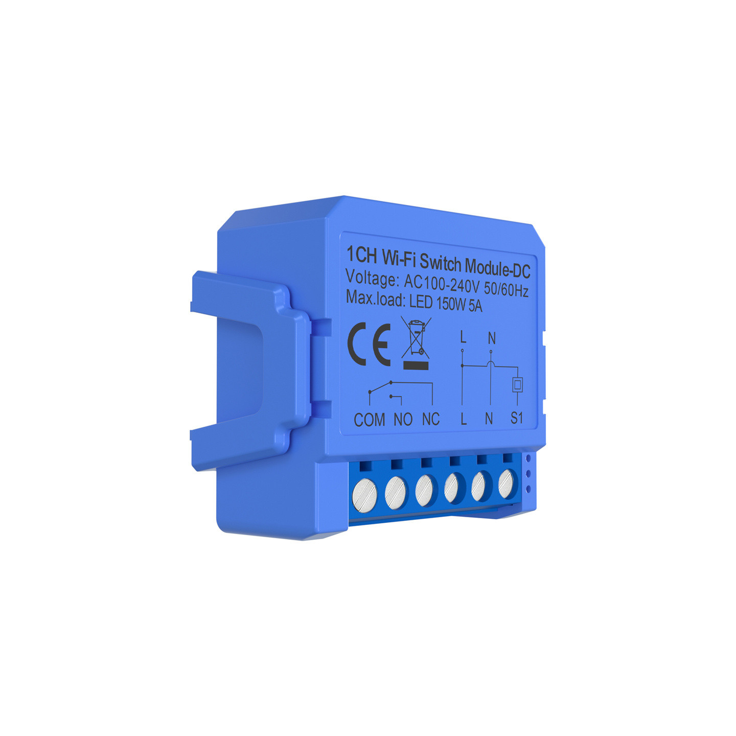 1-channel WiFi switch module with voltage-free contact Avatto WSM16-DC32V-1