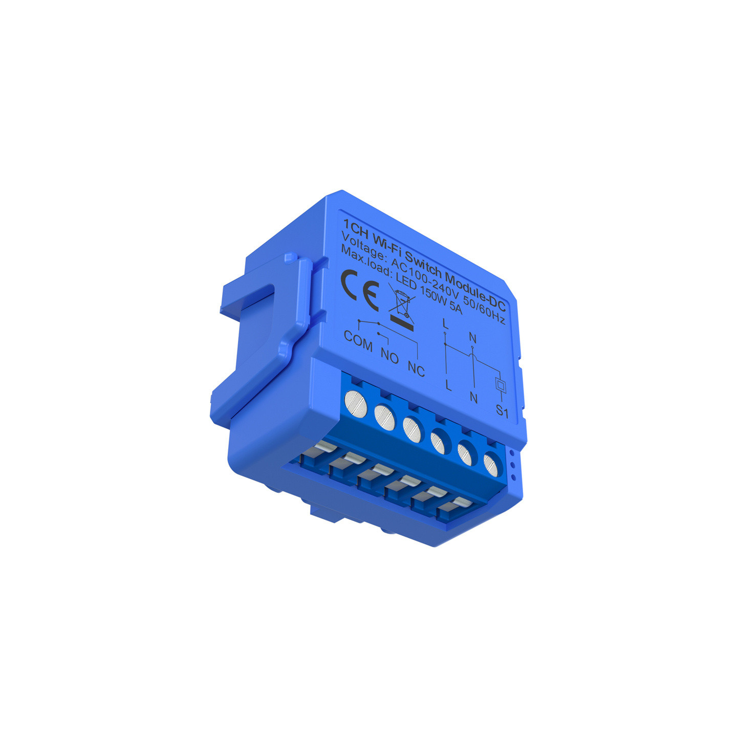 Intelligent 1-channel WiFi switch module with voltage-free DC contact Avatto WSM16-DC-1