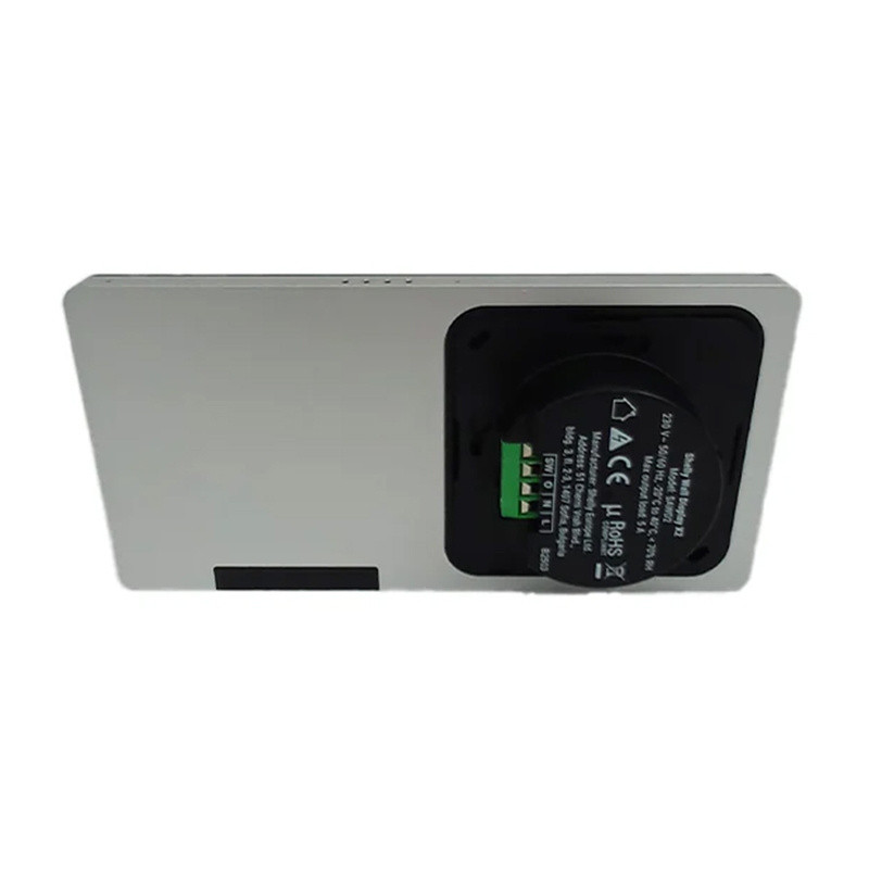 Dual Control Panel Shelly Wall Display X2 WiFi/BLU (silver) + BLU H&T