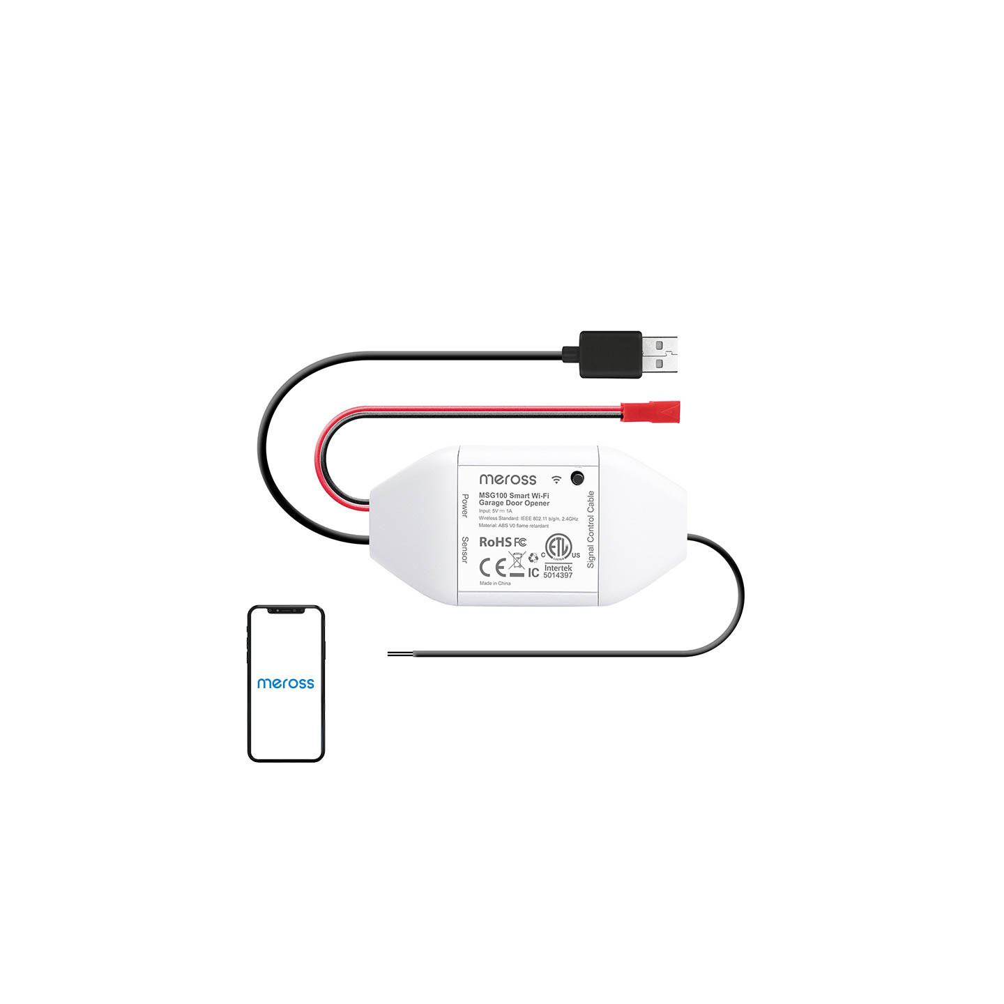 Meross MSG100HK smart garage door switch (HomeKit)