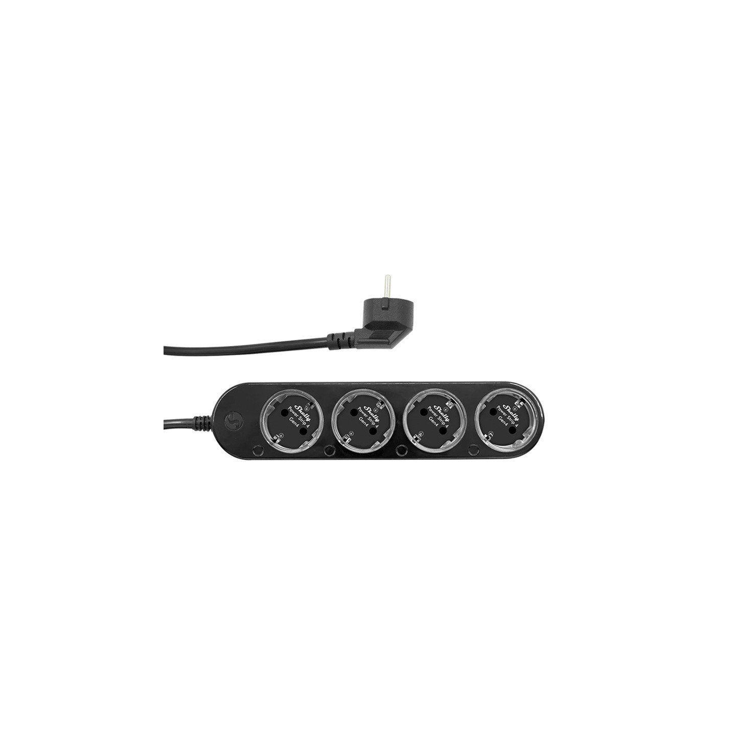 Smart 12A Shelly Power Strip 4 Gen4 Zigbee/Matter black