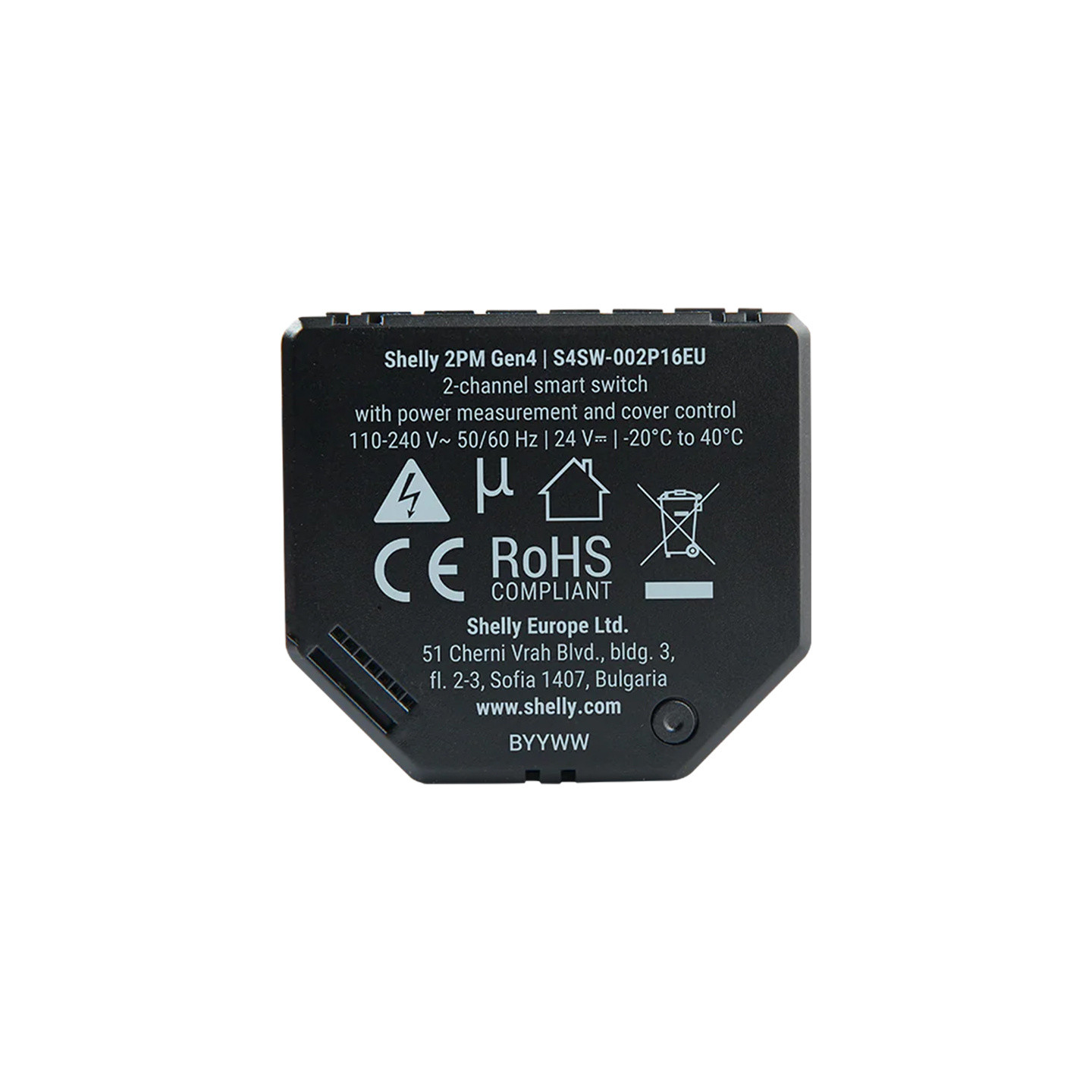 Sterownik Shelly 2PM Gen4 Zigbee/Matter