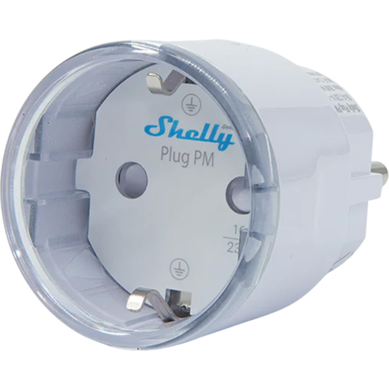 Shelly Plug PM Gen3 Matter 13A smart socket, white