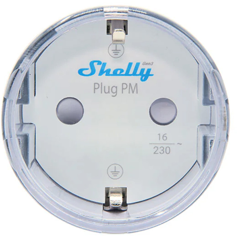 Shelly Plug PM Gen3 Matter 13A smart socket, white