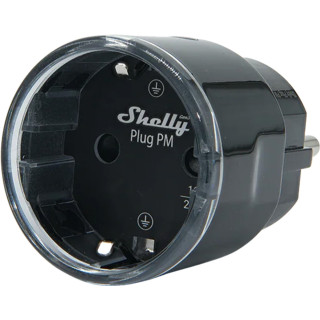 Shelly Plug PM Gen3 Matter 13A smart socket, black
