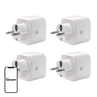 SONOFF S61s Matter External Plug via Wi-Fi, 4-Pack