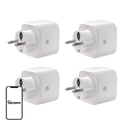 SONOFF S61s Matter External Plug via Wi-Fi, 4-Pack