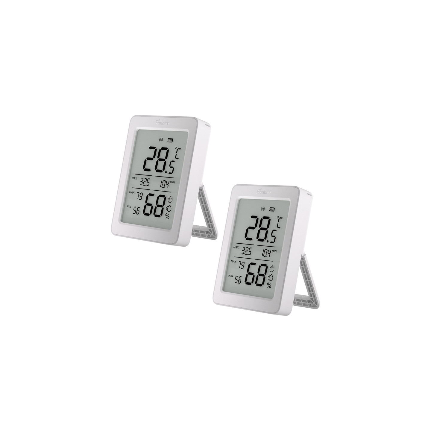 SONOFF ZigBee SNZB-02DR2 Temperature and Humidity Sensor, 2-Pack
