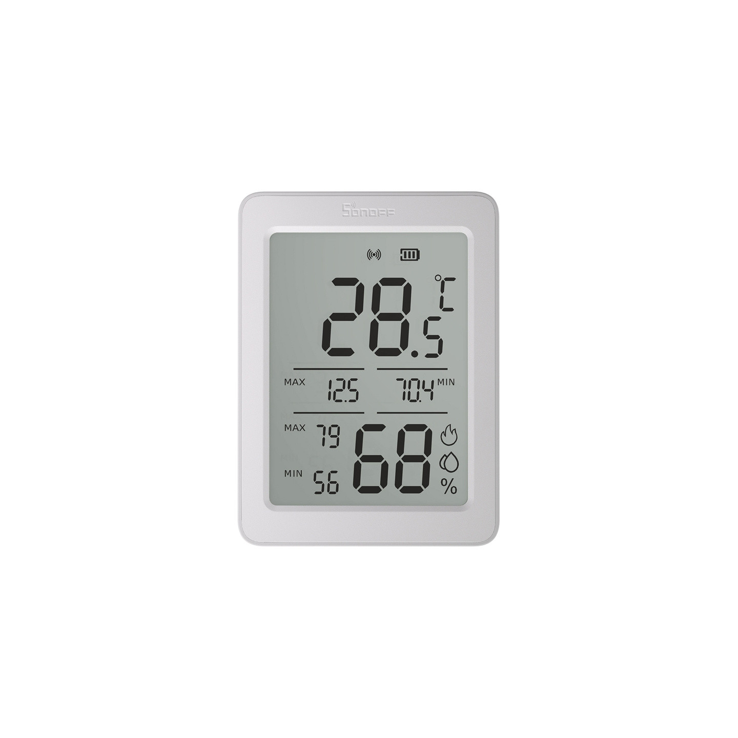 SONOFF ZigBee SNZB-02DR2 Temperature and Humidity Sensor, 2-Pack