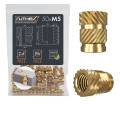 Ruthex M5 threaded insert – Rx-M5x9.5 - 50 pcs
