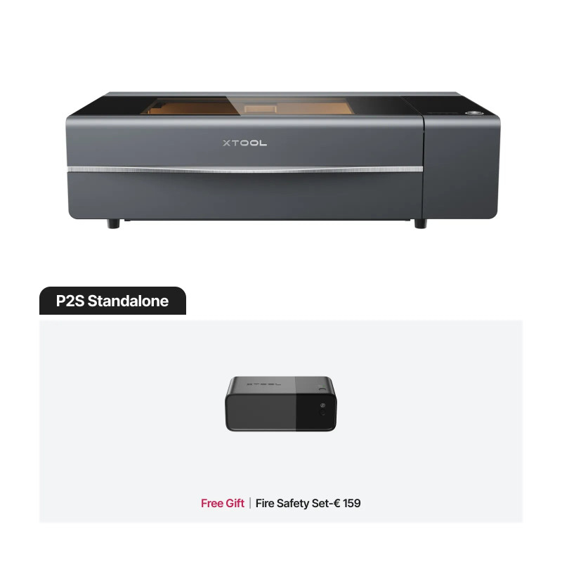 xTool P2S 55W - CO2 Desktop Laser Cutter Class 4
