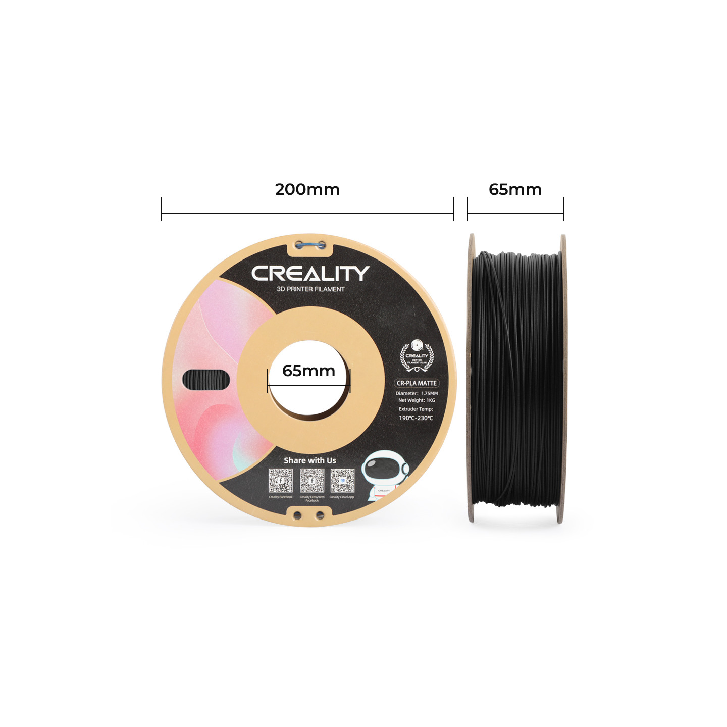 Creality CR-PLA Matte  - 1.75 mm - 1 kg