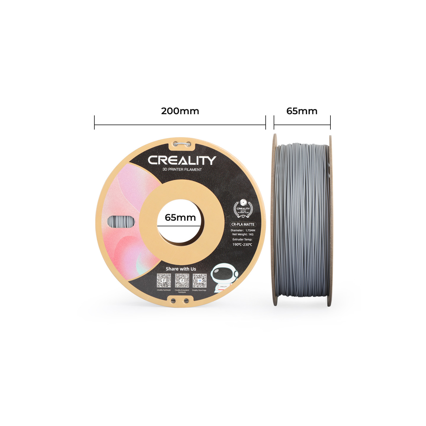 Creality CR-PLA Matte  - 1.75 mm - 1 kg