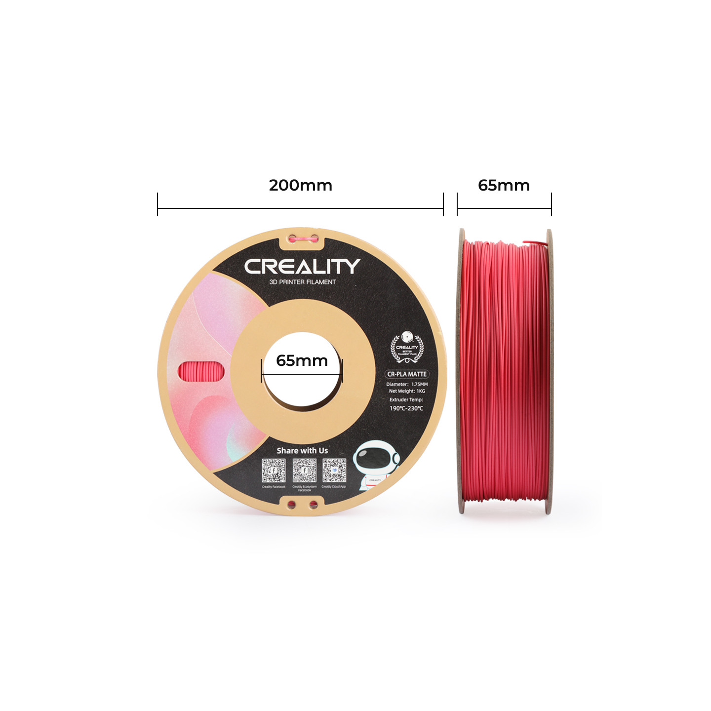Creality CR-PLA Matte  - 1.75 mm - 1 kg