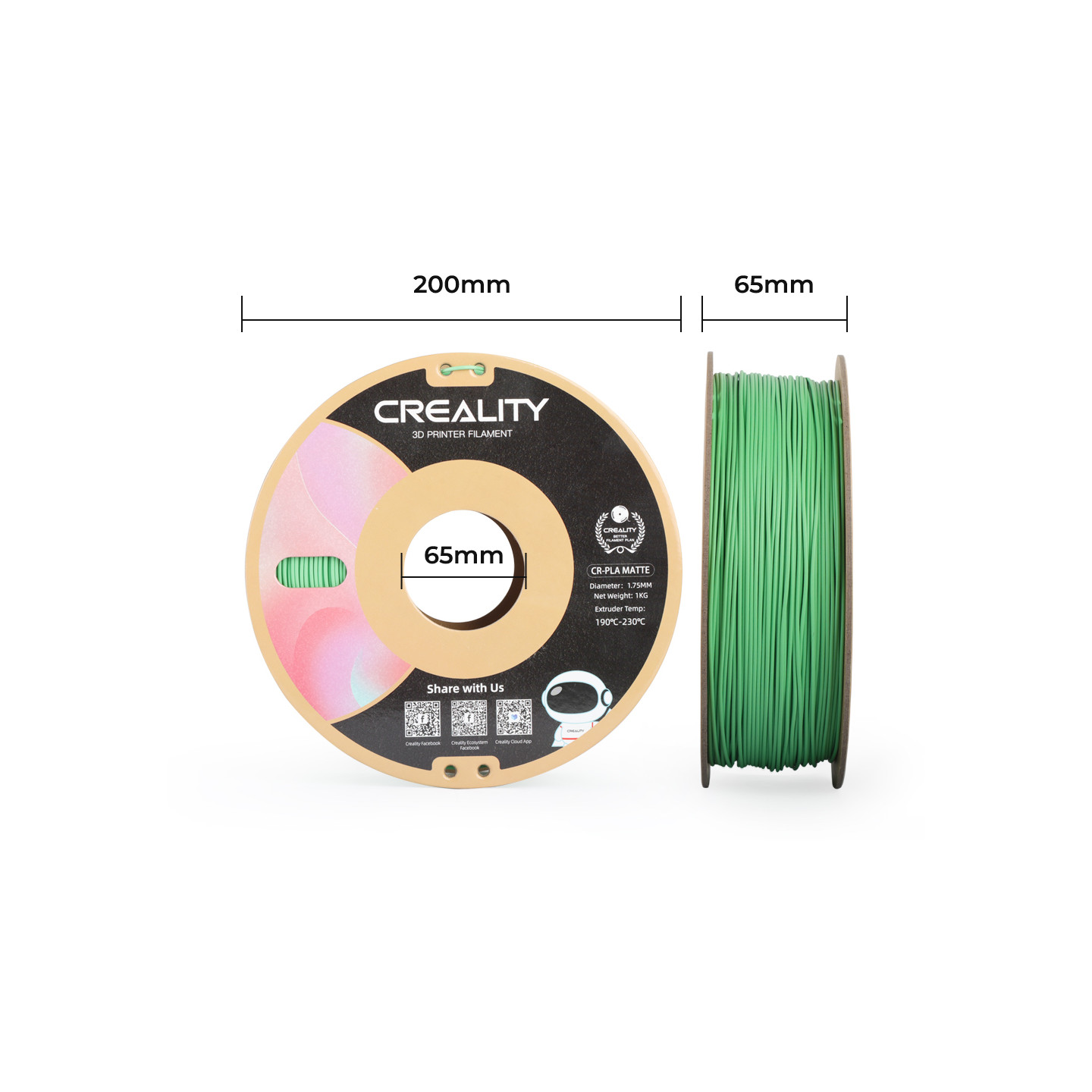 Creality CR-PLA Matte  - 1.75 mm - 1 kg