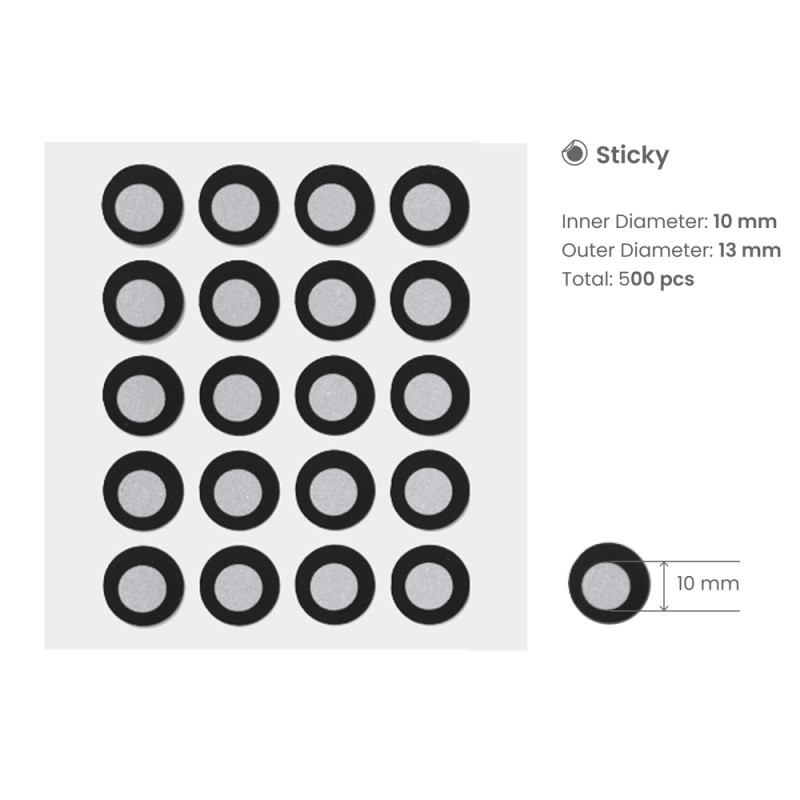 Revopoint High Visibility Markers 10mm (Sticky)
