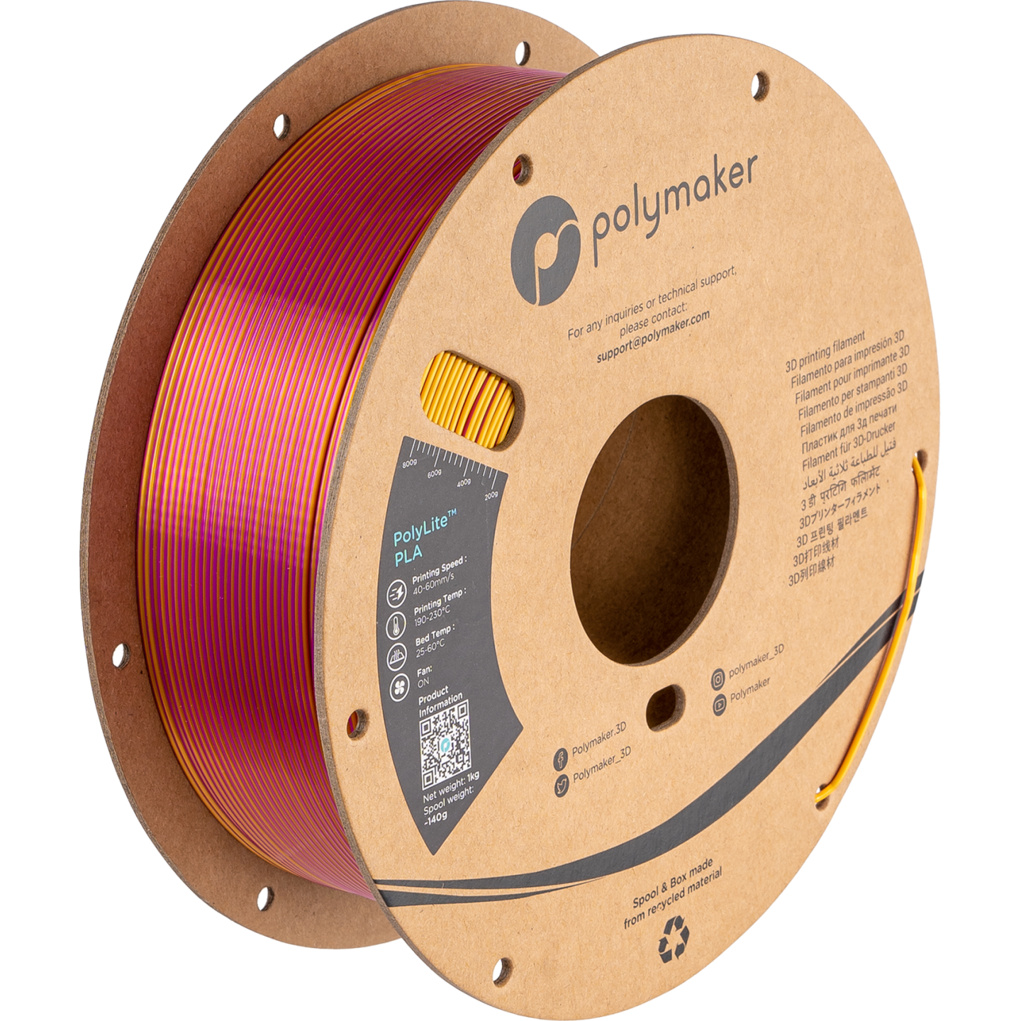 Polymaker PolyLite Silk PLA Dual Color