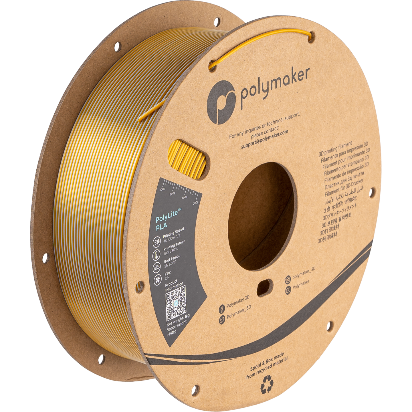 Polymaker PolyLite Silk PLA Dual Color