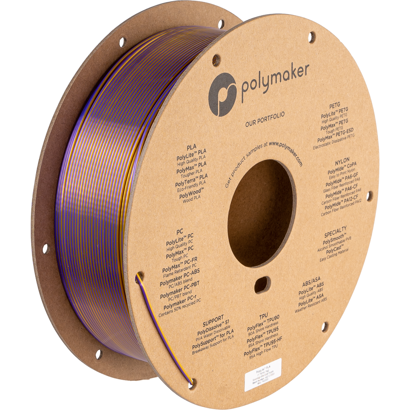 Polymaker PolyLite Silk PLA Dual Color