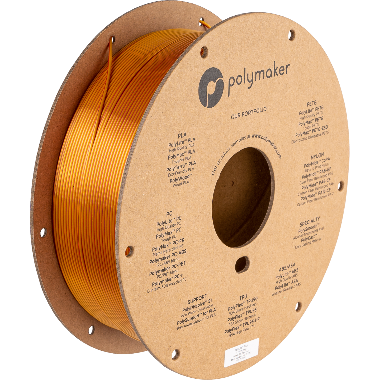 Polymaker PolyLite Silk PLA Dual Color