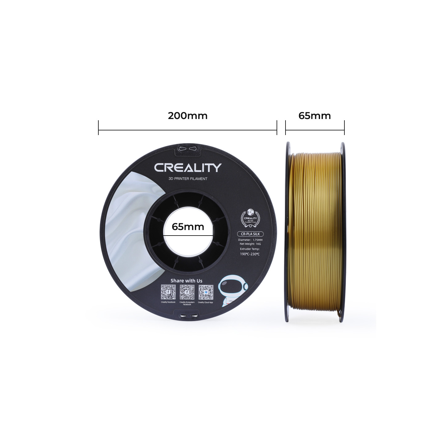 Creality CR-PLA Silk  - 1.75 mm - 1 kg
