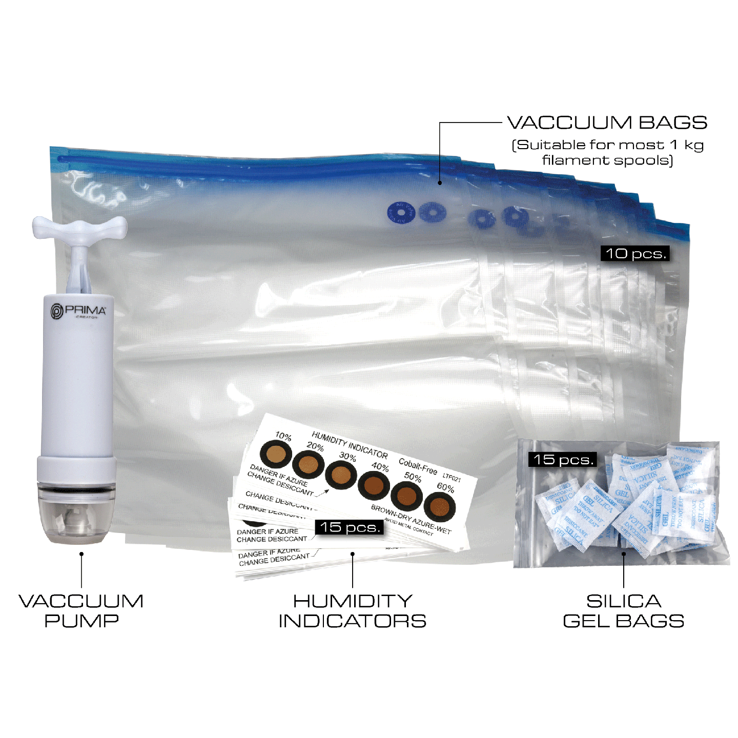 PrimaCreator Air Tight Filament Storage Set