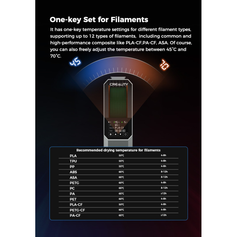 Creality Space π Filament Dryer