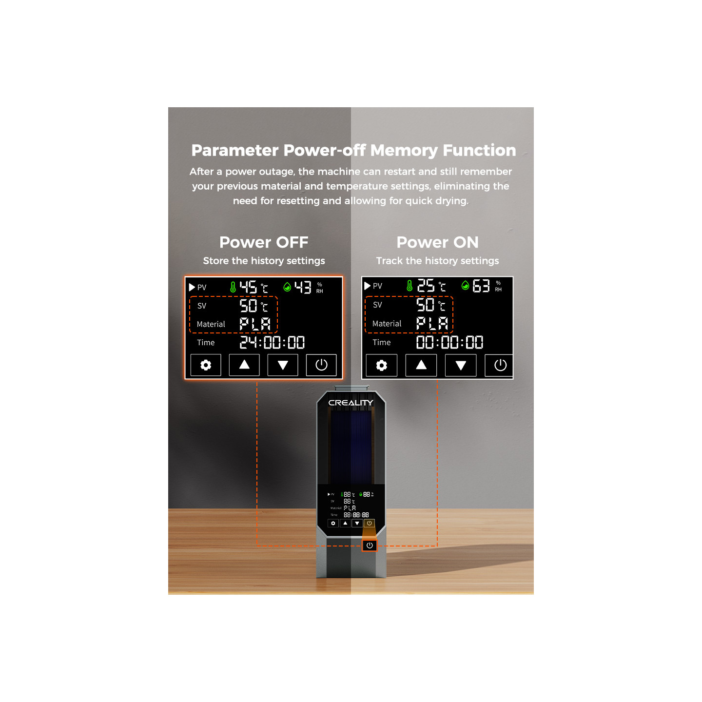 Creality Space π Filament Dryer
