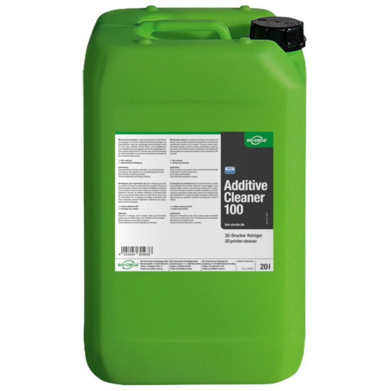 BIO CIRCLE Additive cleaner  100  3D drukas printeru virsmas tīrītājs 20 l kanna