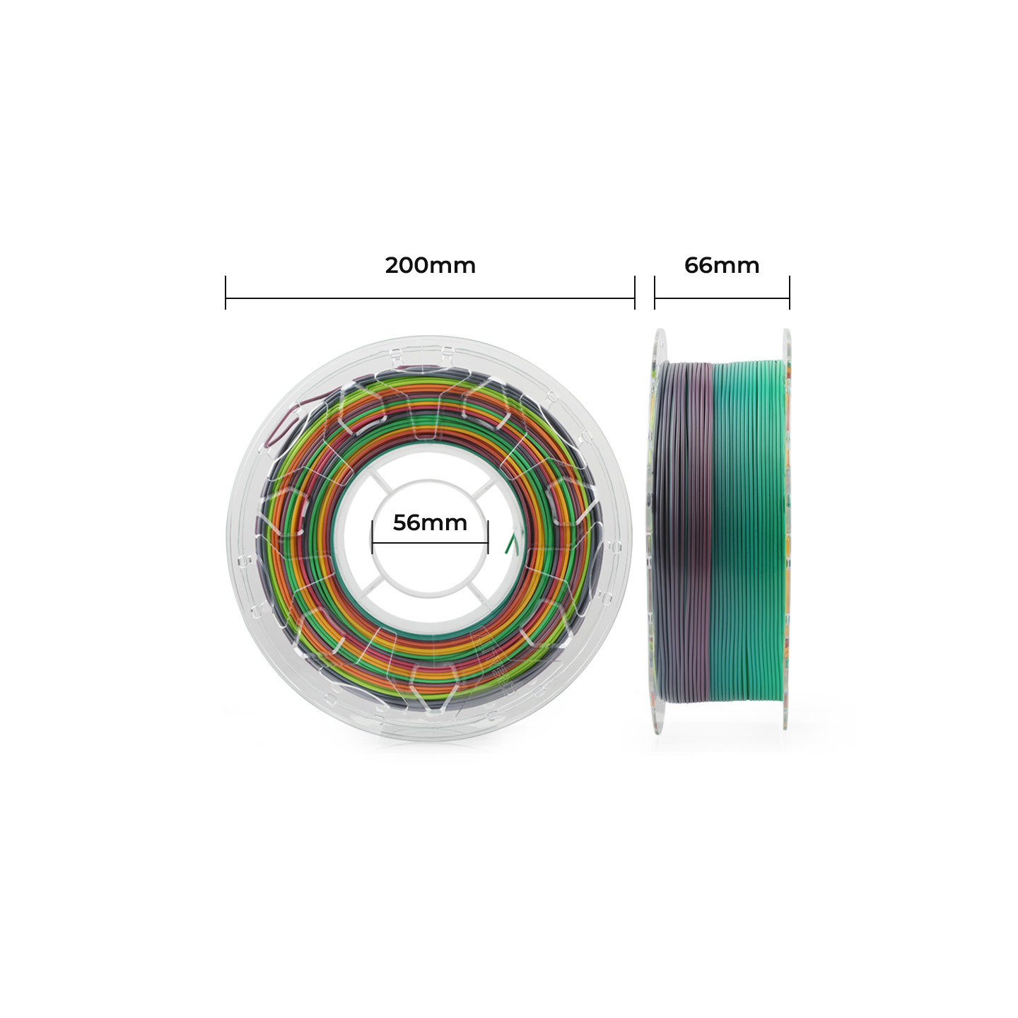 Creality CR-PLA Filament - 1.75 mm - 1 kg - Rainbow